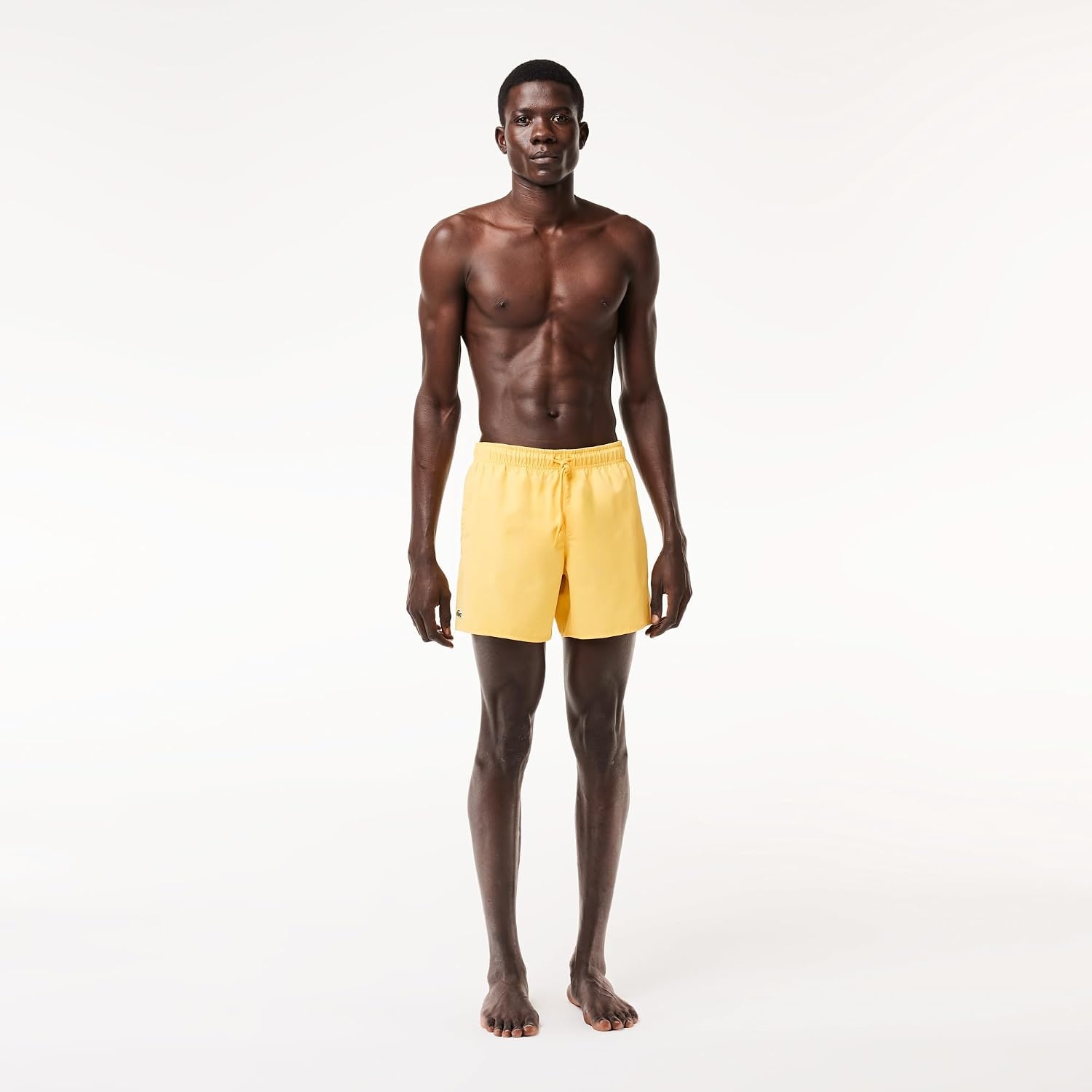 image:imageLacoste Mens QuickDry Swim Shorts 55CornsilkGreen