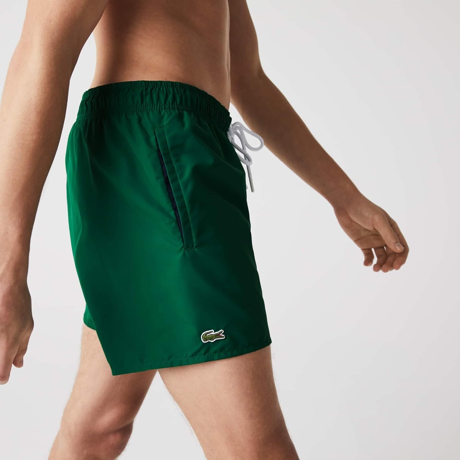 image:imageLacoste Mens QuickDry Swim Shorts 55GreenNavy