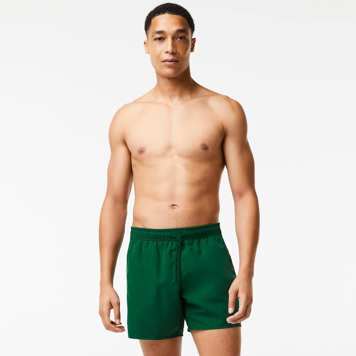 image:imageLacoste Mens QuickDry Swim Shorts 55GreenNavy