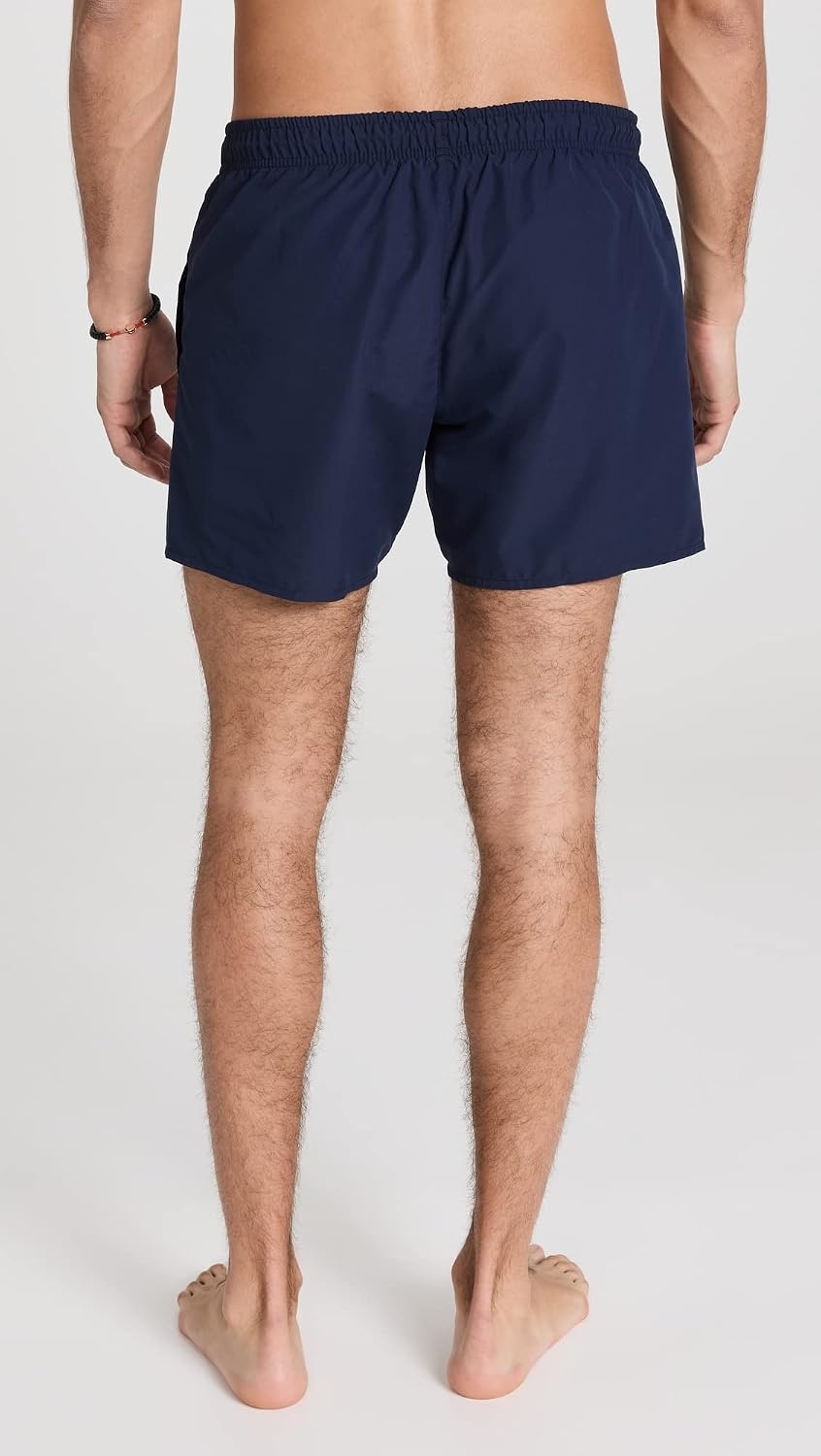 image:imageLacoste Mens QuickDry Swim Shorts 55GreenNavy Blue