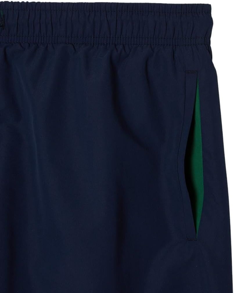 image:imageLacoste Mens QuickDry Swim Shorts 55Navy BlueGreen
