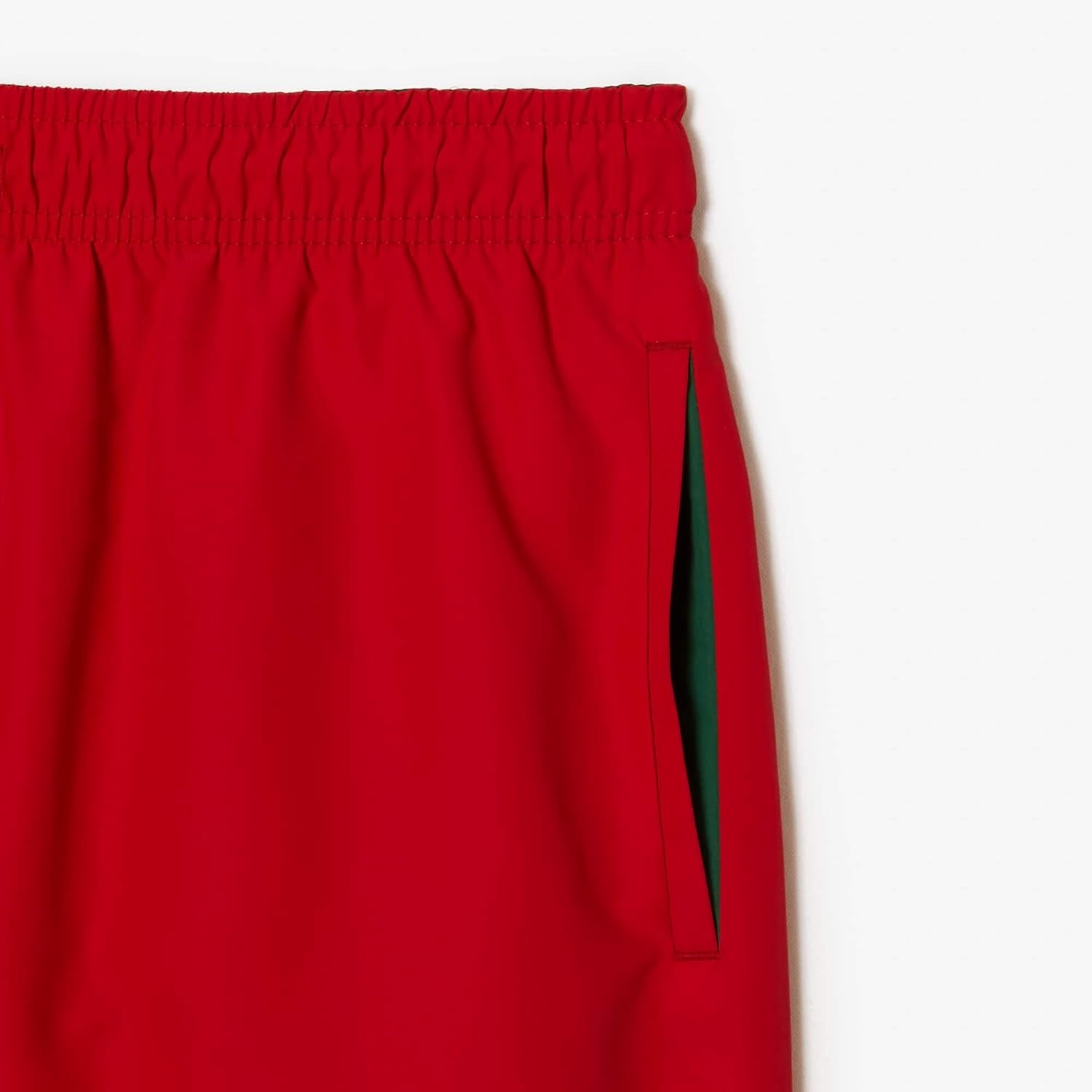image:imageLacoste Mens QuickDry Swim Shorts 55Red Green