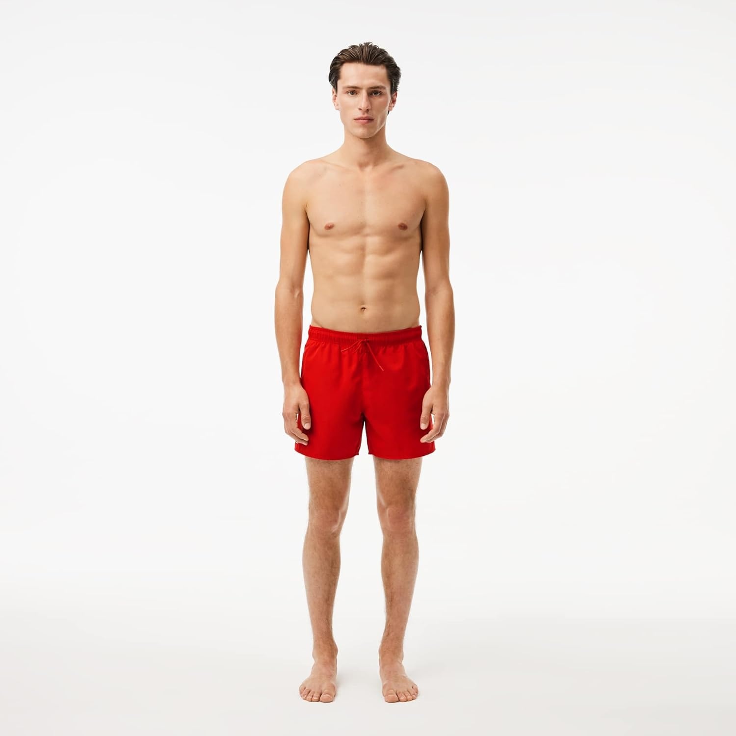 image:imageLacoste Mens QuickDry Swim Shorts 55Red Green