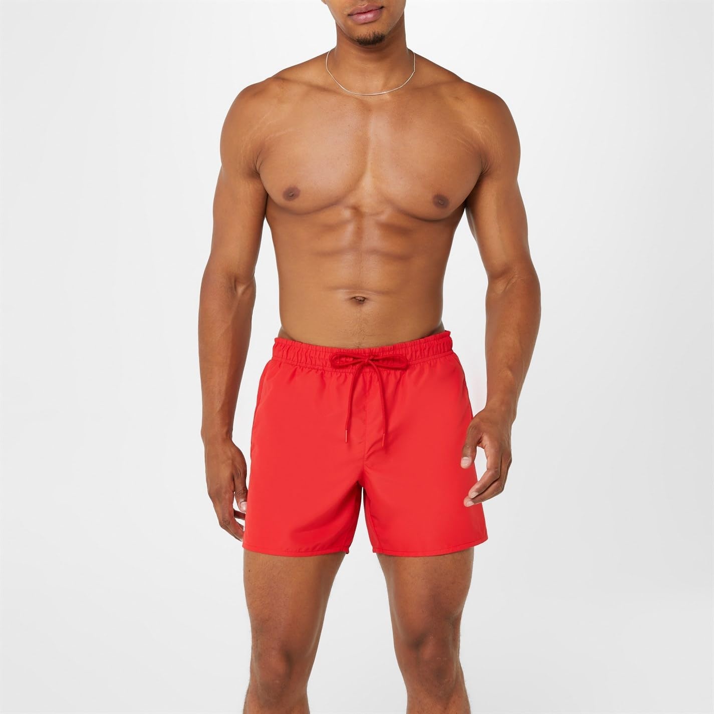 image:imageLacoste Mens QuickDry Swim Shorts 55Red Green
