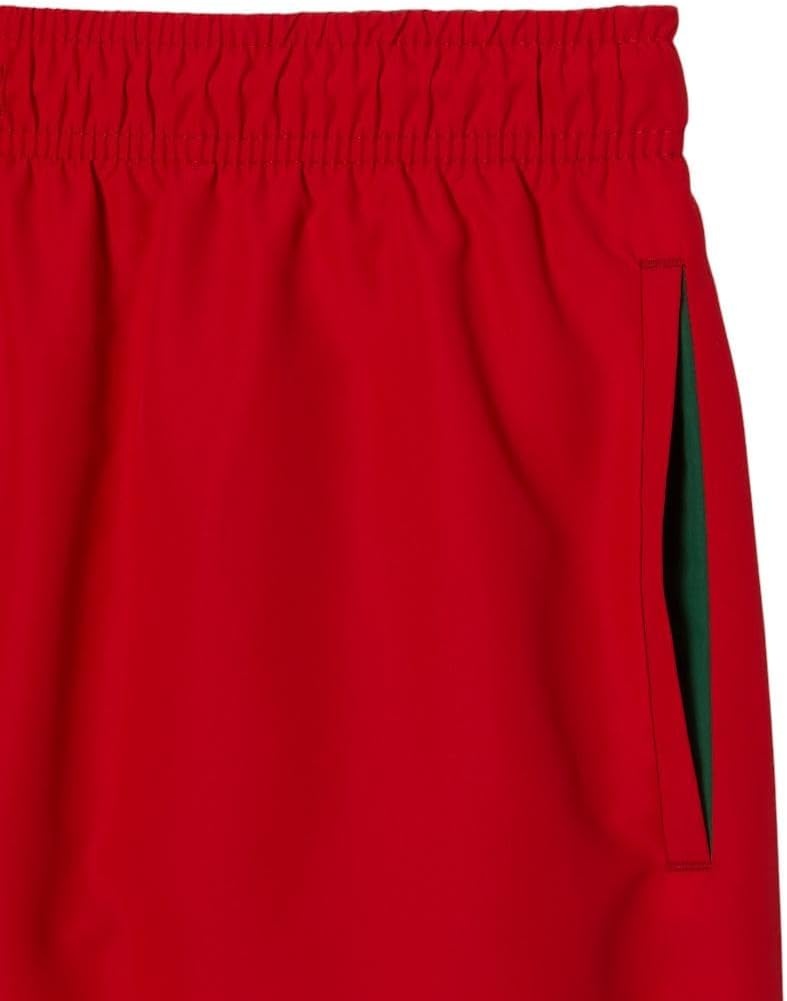 image:imageLacoste Mens QuickDry Swim Shorts 55RedGreen