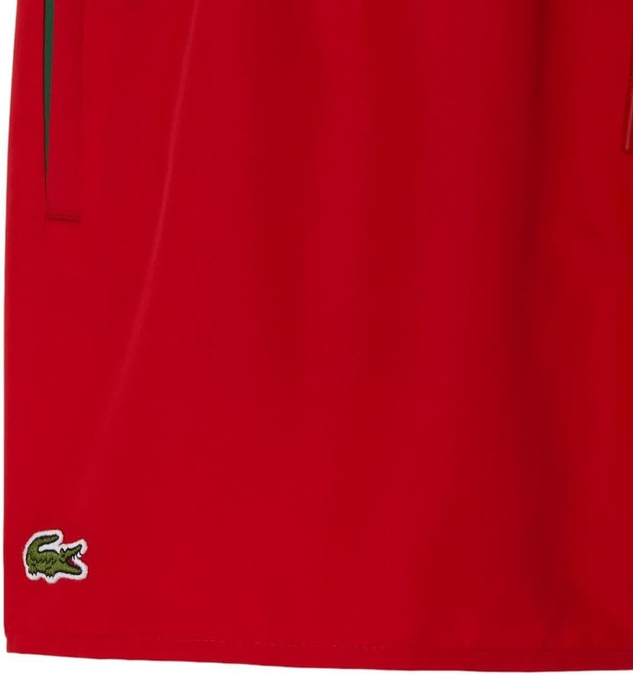 image:imageLacoste Mens QuickDry Swim Shorts 55RedGreen