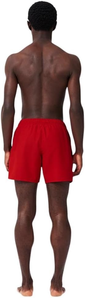 image:imageLacoste Mens QuickDry Swim Shorts 55RedGreen