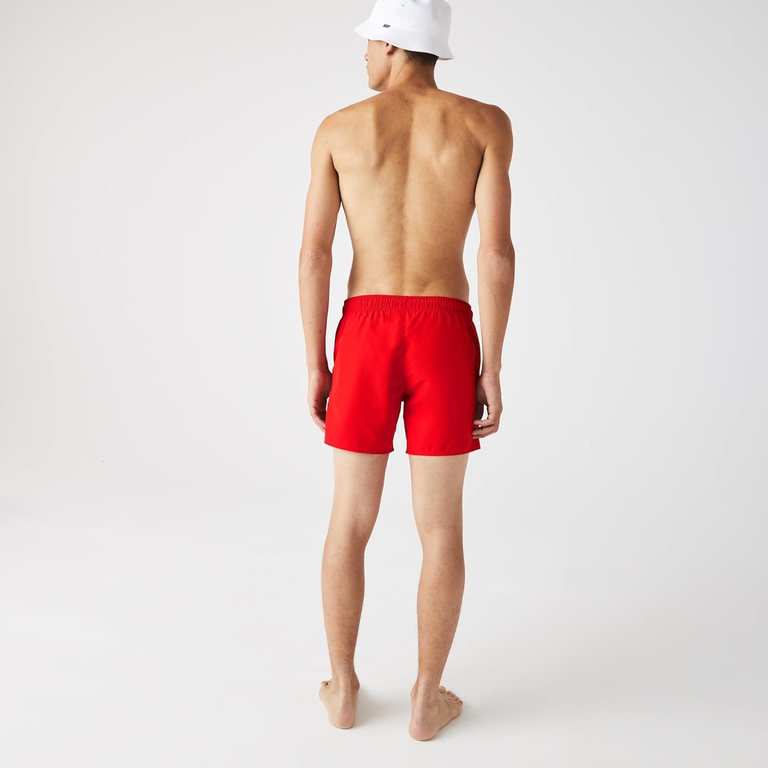 image:imageLacoste Mens QuickDry Swim Shorts 55RedNavy Blue