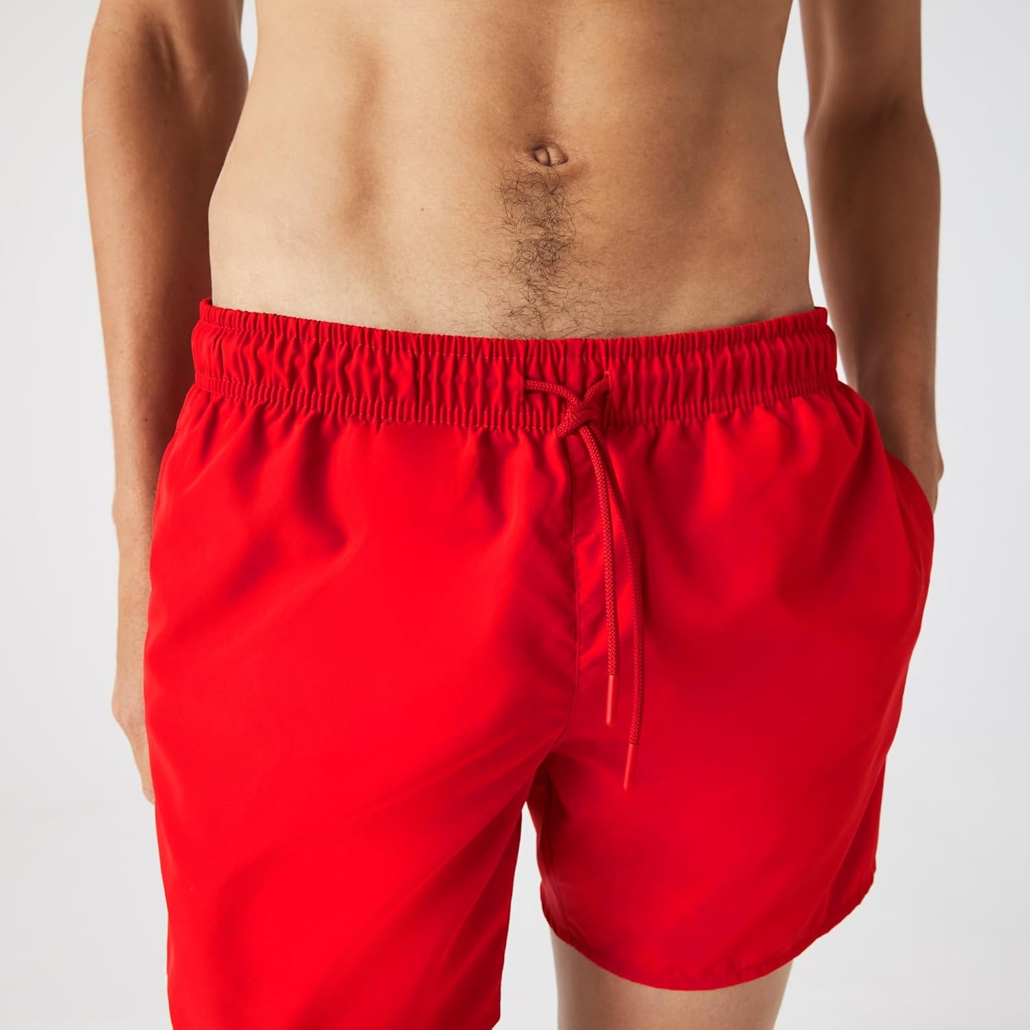image:imageLacoste Mens QuickDry Swim Shorts 55RedNavy Blue