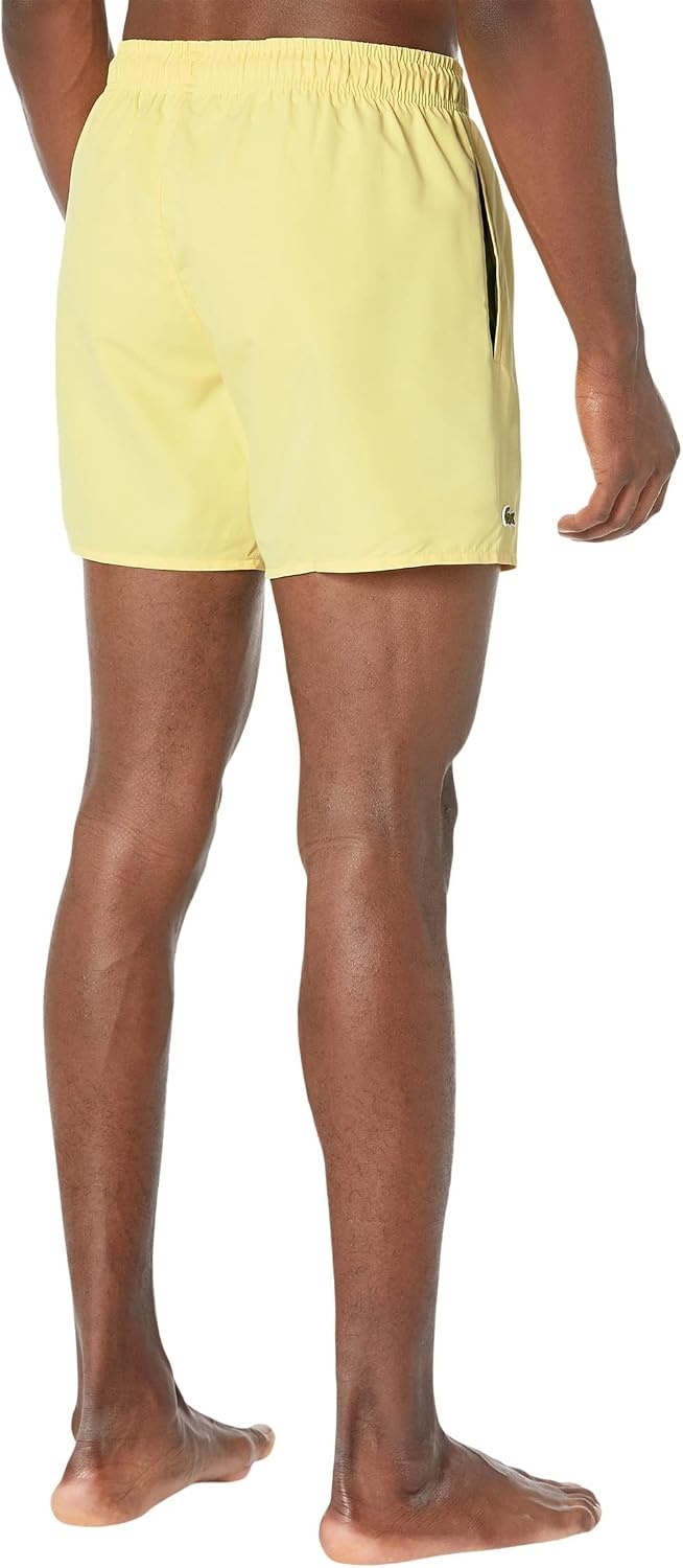 image:imageLacoste Mens QuickDry Swim Shorts 55YellowGreen