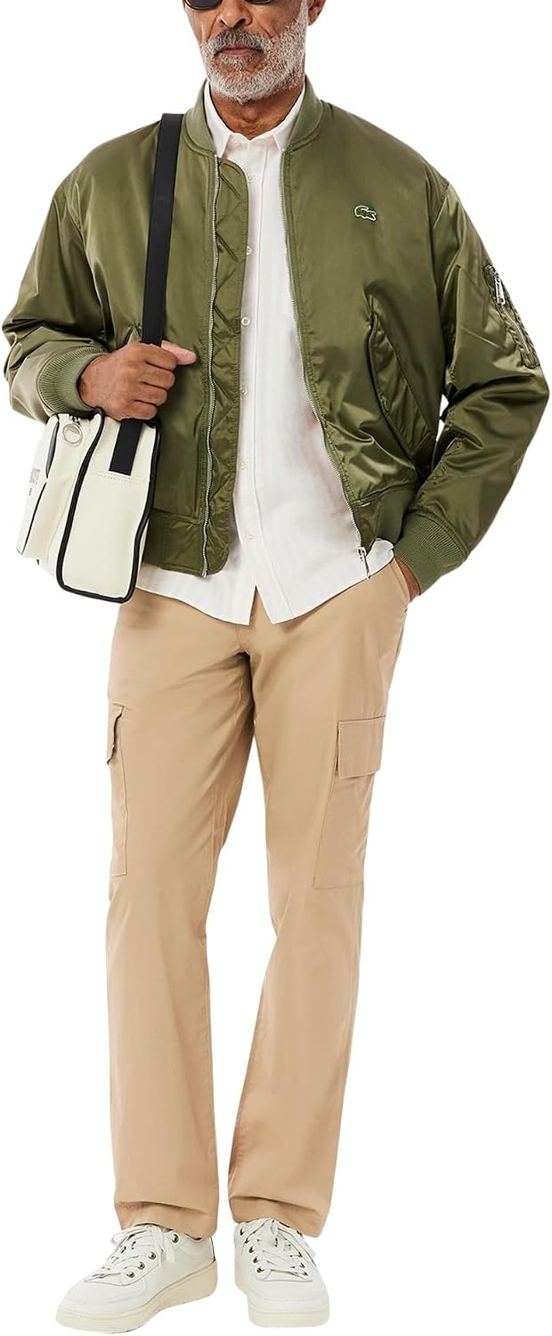 image:imageLacoste Mens Regular Fit Cargo PantsViennese