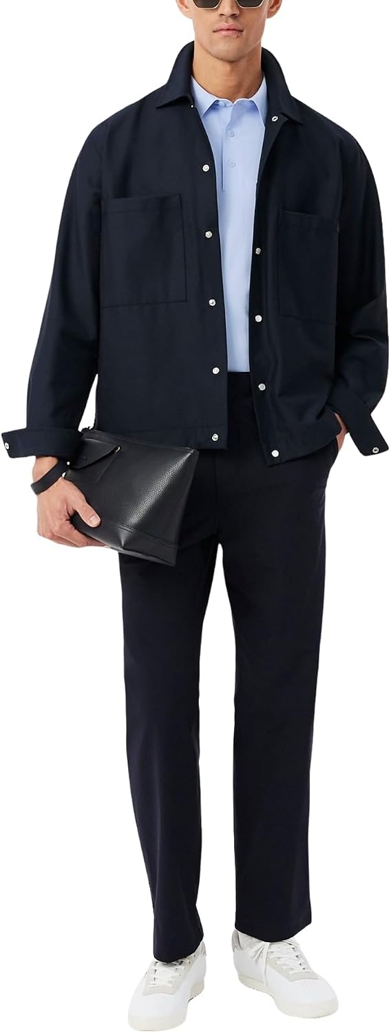 image:imageLacoste Mens Regular Fit Commuter Polo ShirtPhoenix Blue