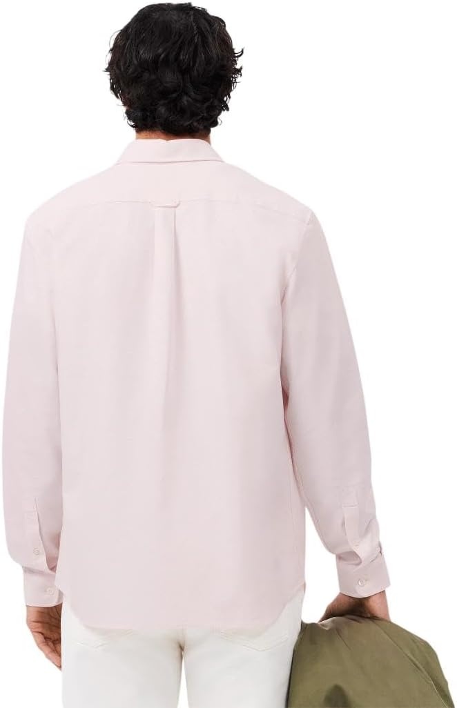 image:imageLacoste Mens Regular Fit Cotton Oxford ShirtWhite