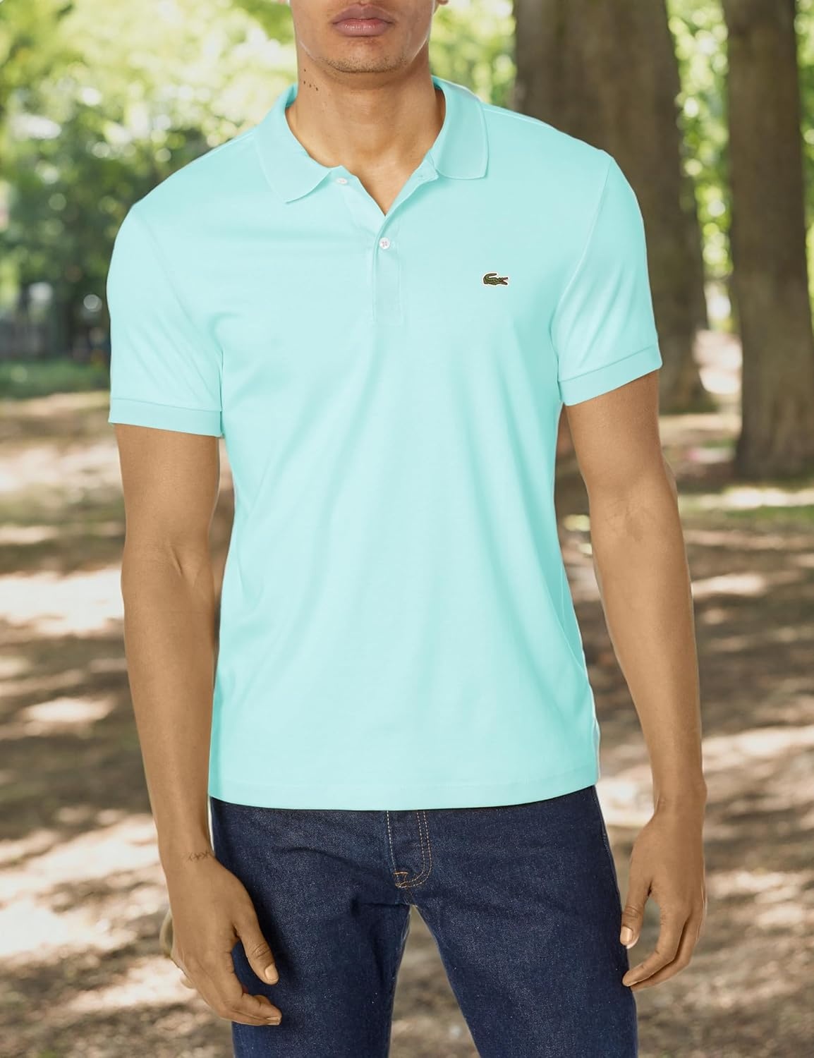 image:imageLacoste Mens Regular Fit Cotton Pima Polo ShirtAgrion