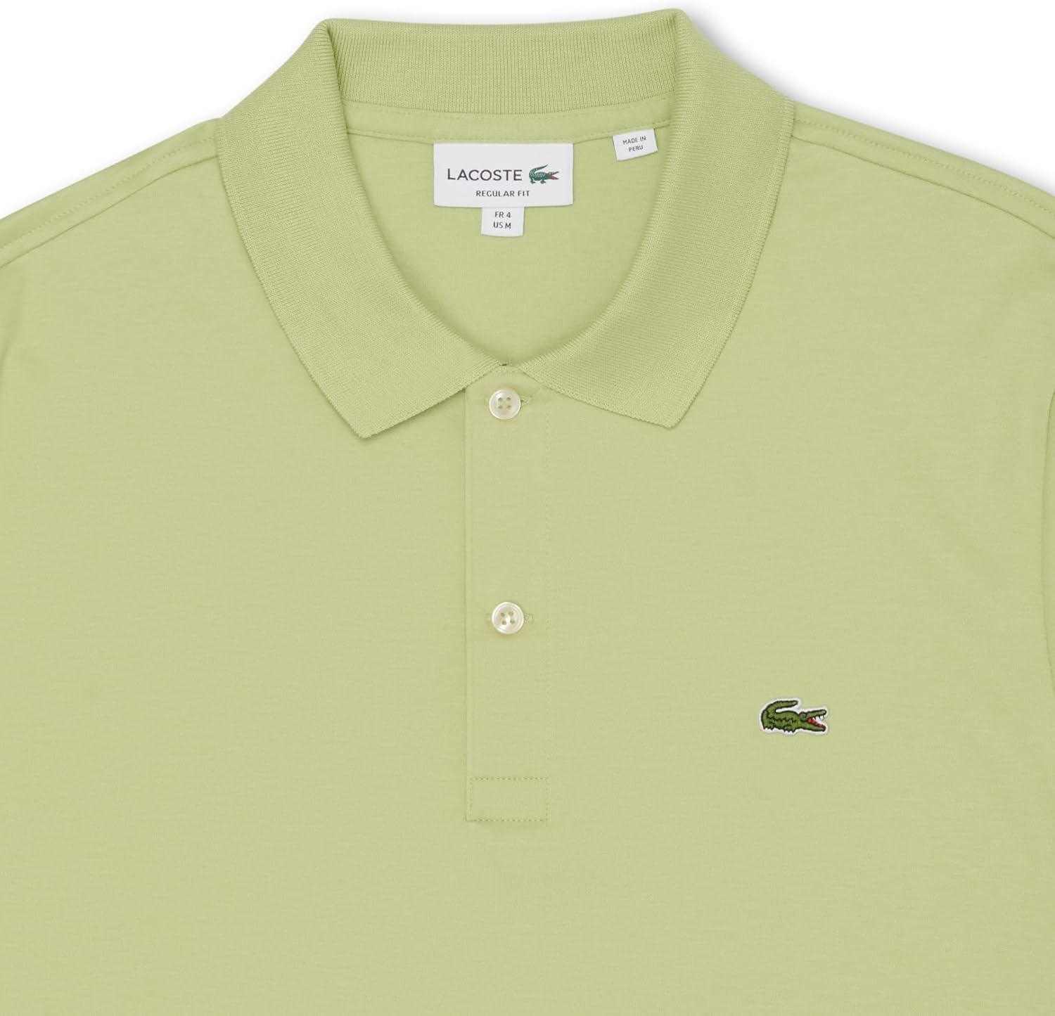 image:imageLacoste Mens Regular Fit Cotton Pima Polo ShirtBirch