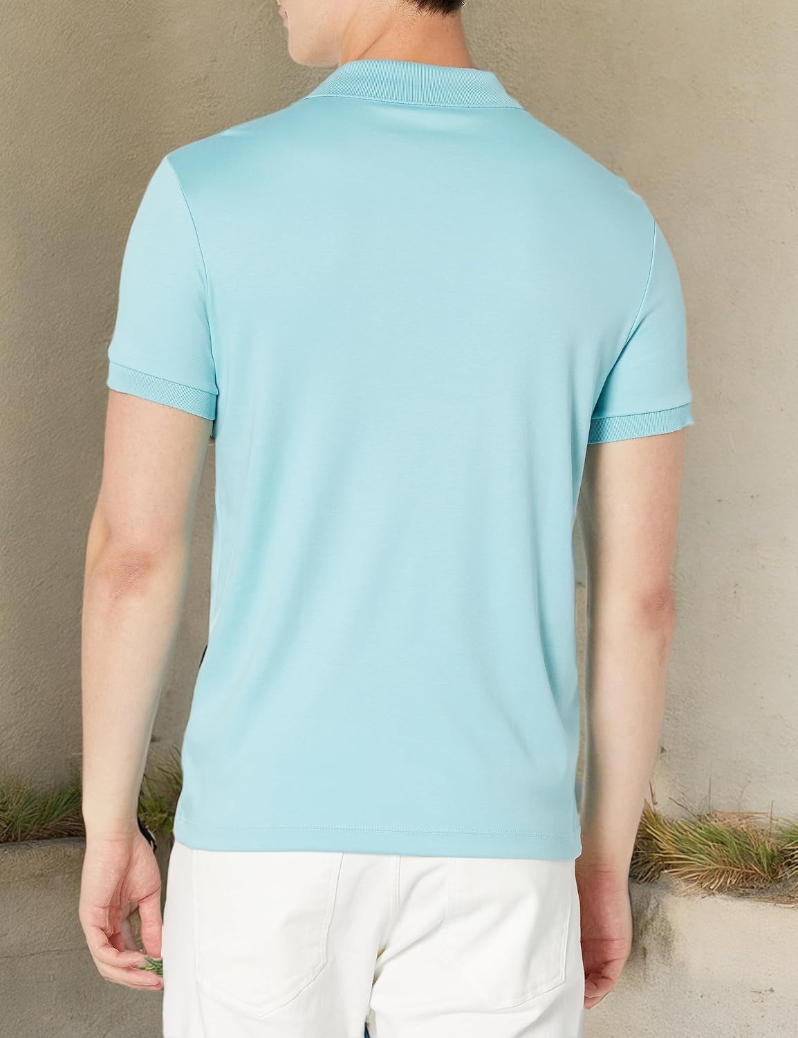image:imageLacoste Mens Regular Fit Cotton Pima Polo ShirtLittoral