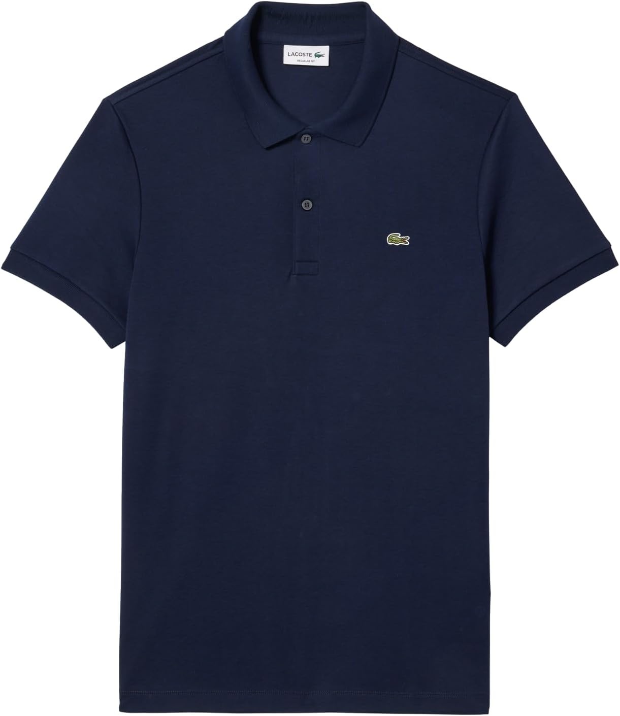 image:imageLacoste Mens Regular Fit Cotton Pima Polo ShirtNavy Blue
