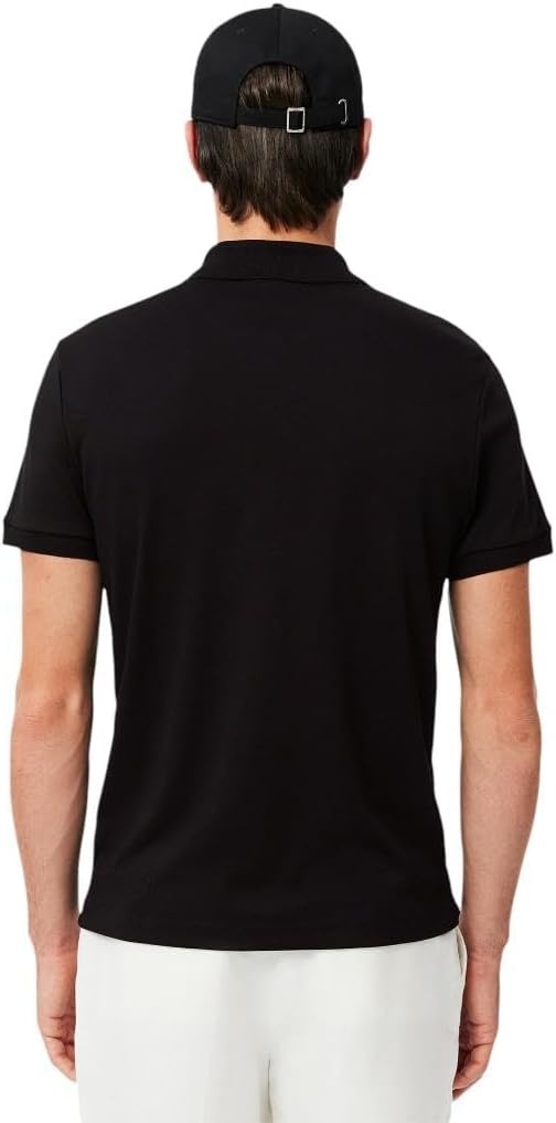 image:imageLacoste Mens Regular Fit Cotton Pima Polo ShirtNew Black
