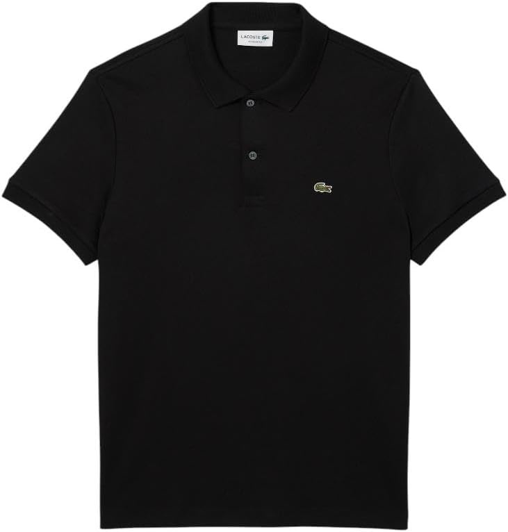 image:imageLacoste Mens Regular Fit Cotton Pima Polo ShirtNew Black