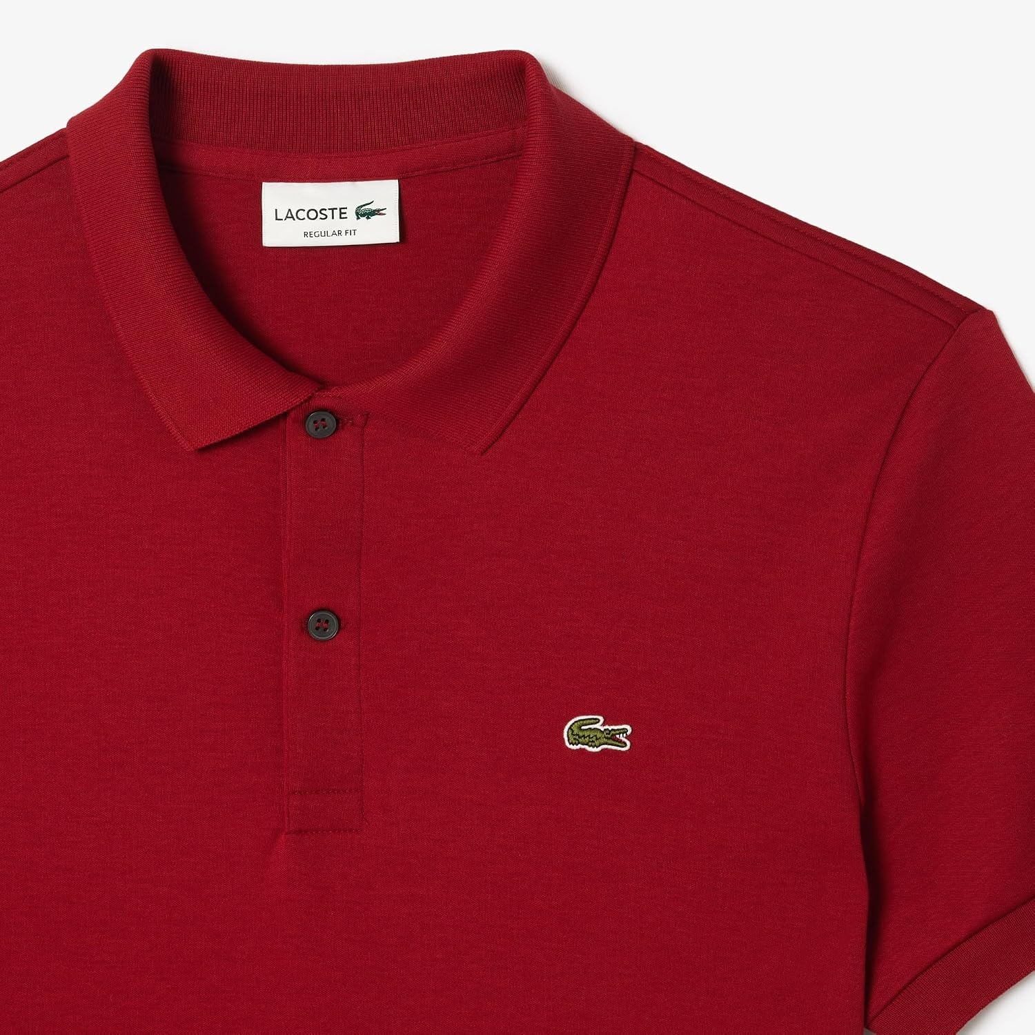 image:imageLacoste Mens Regular Fit Cotton Pima Polo ShirtOra