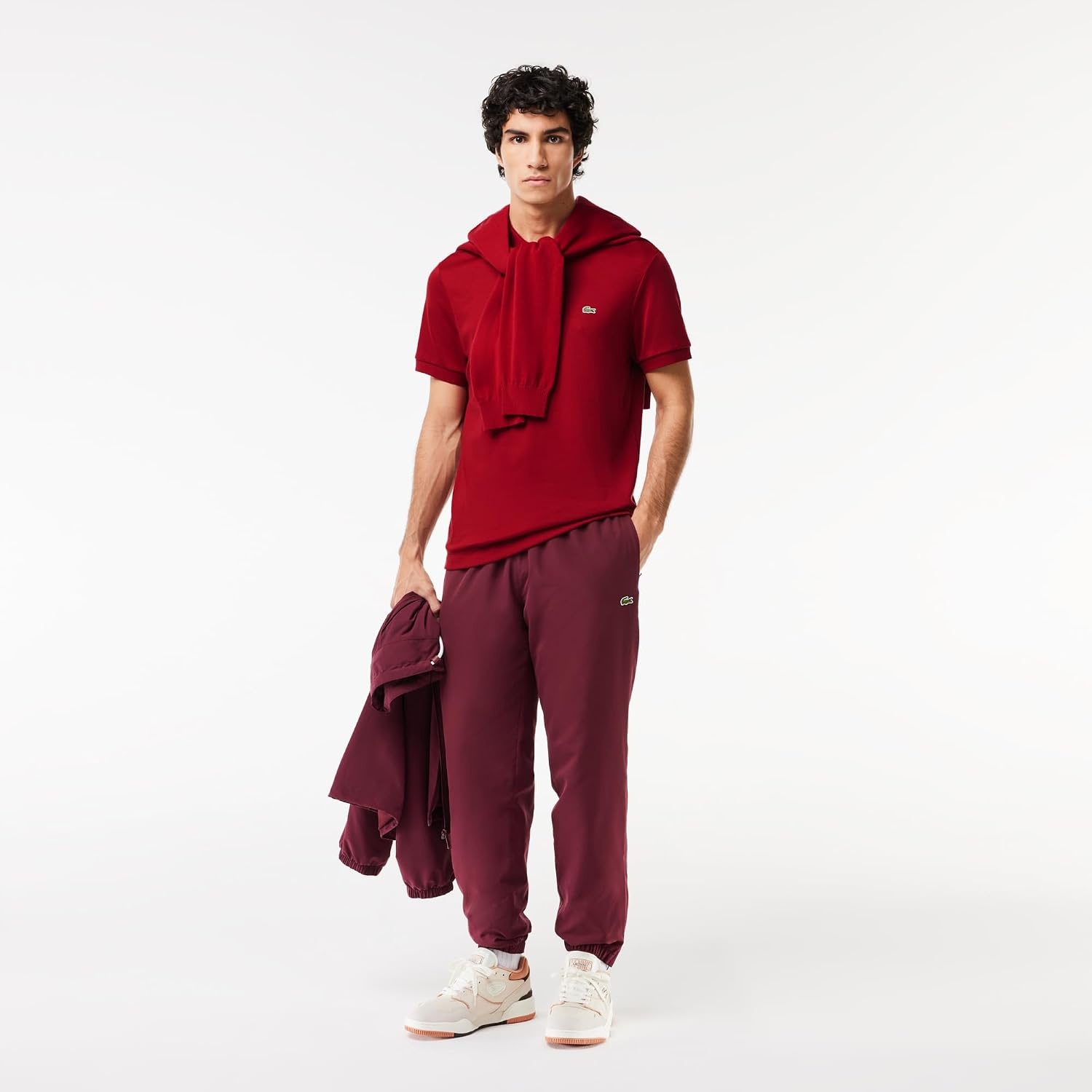 image:imageLacoste Mens Regular Fit Cotton Pima Polo ShirtOra