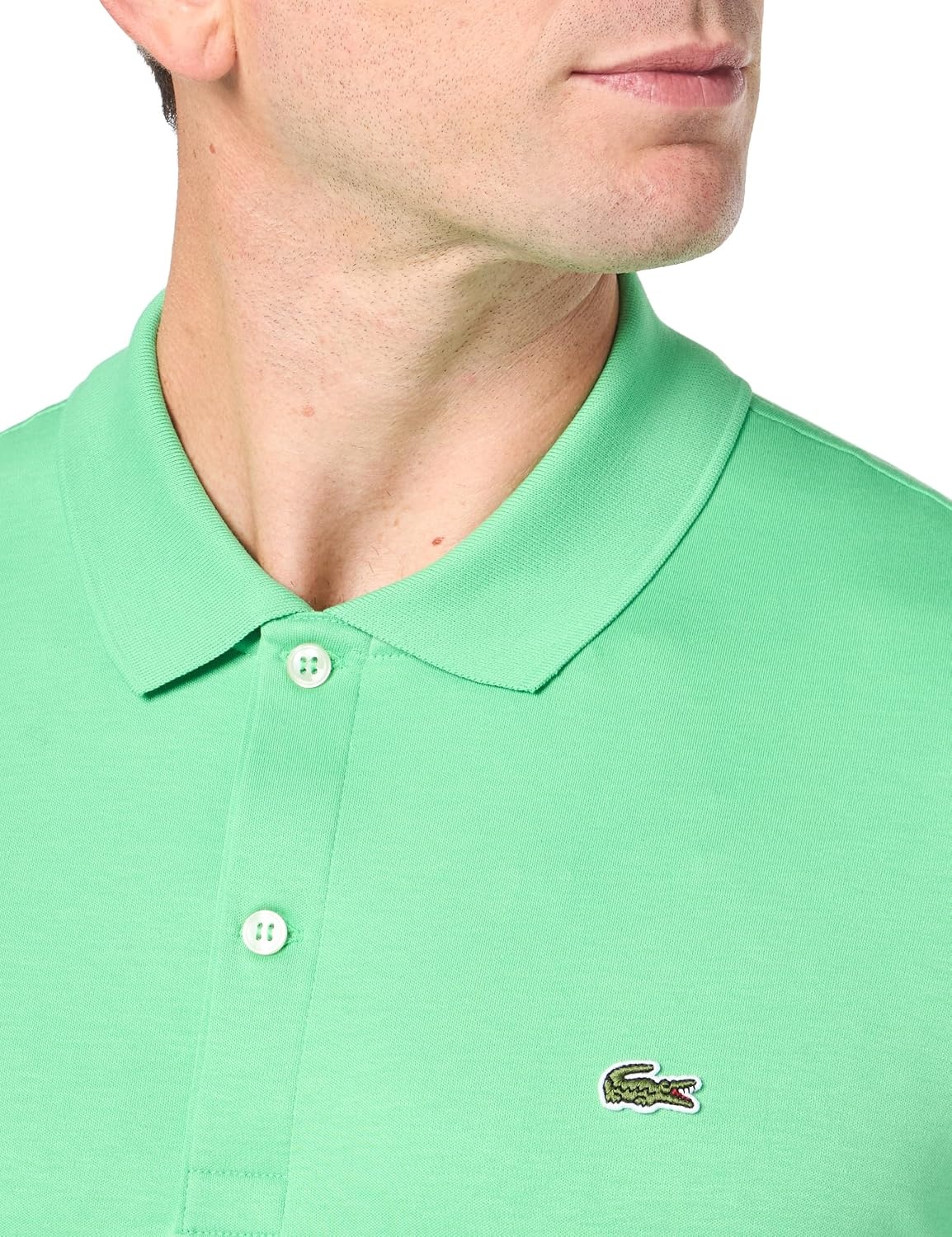 image:imageLacoste Mens Regular Fit Cotton Pima Polo ShirtPeppermint