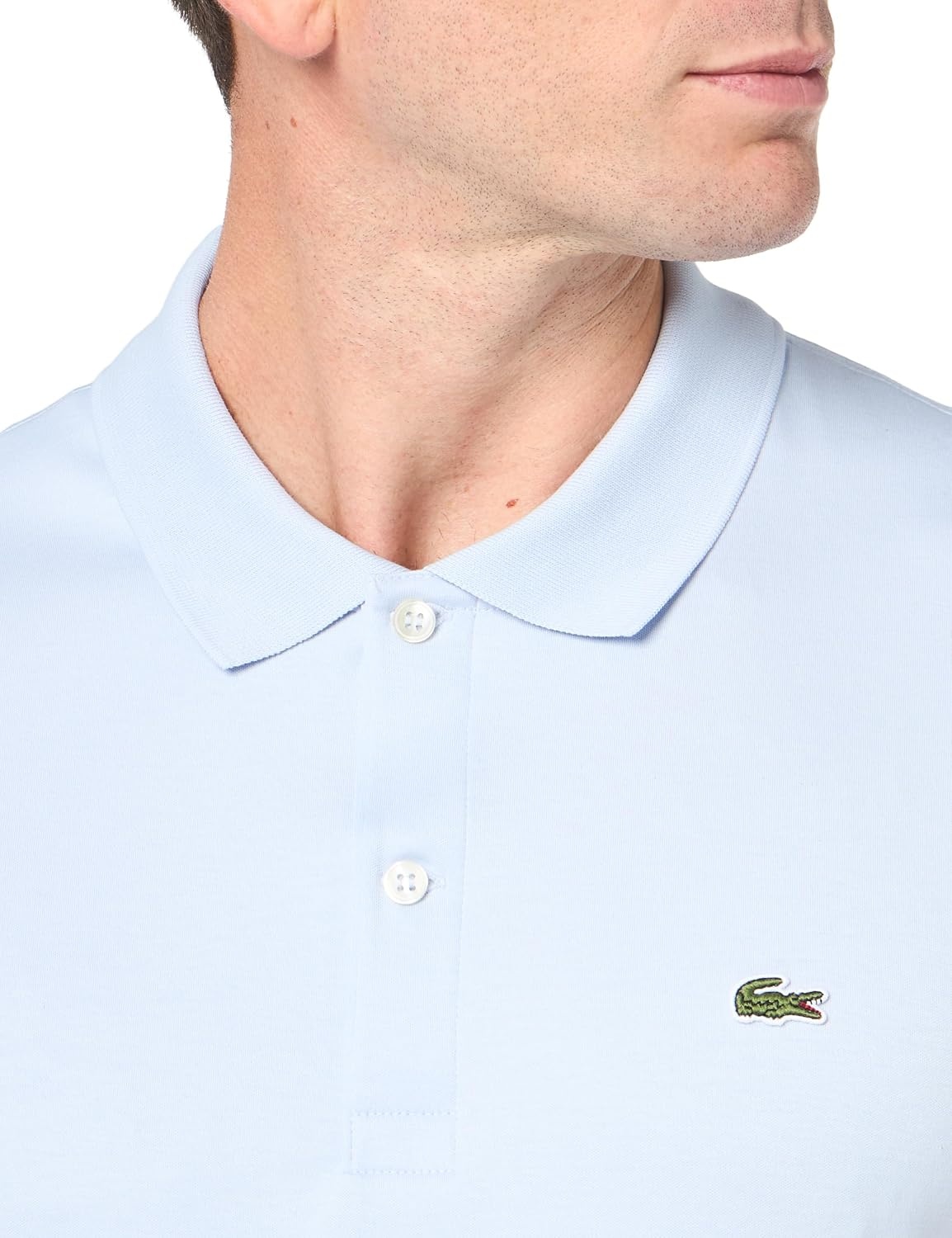 image:imageLacoste Mens Regular Fit Cotton Pima Polo ShirtPhoenix Blue