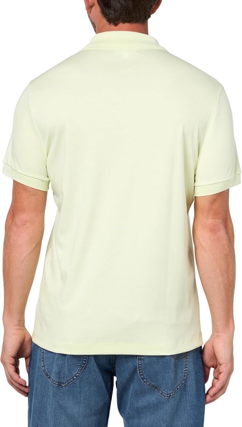 image:imageLacoste Mens Regular Fit Cotton Pima Polo ShirtPollen