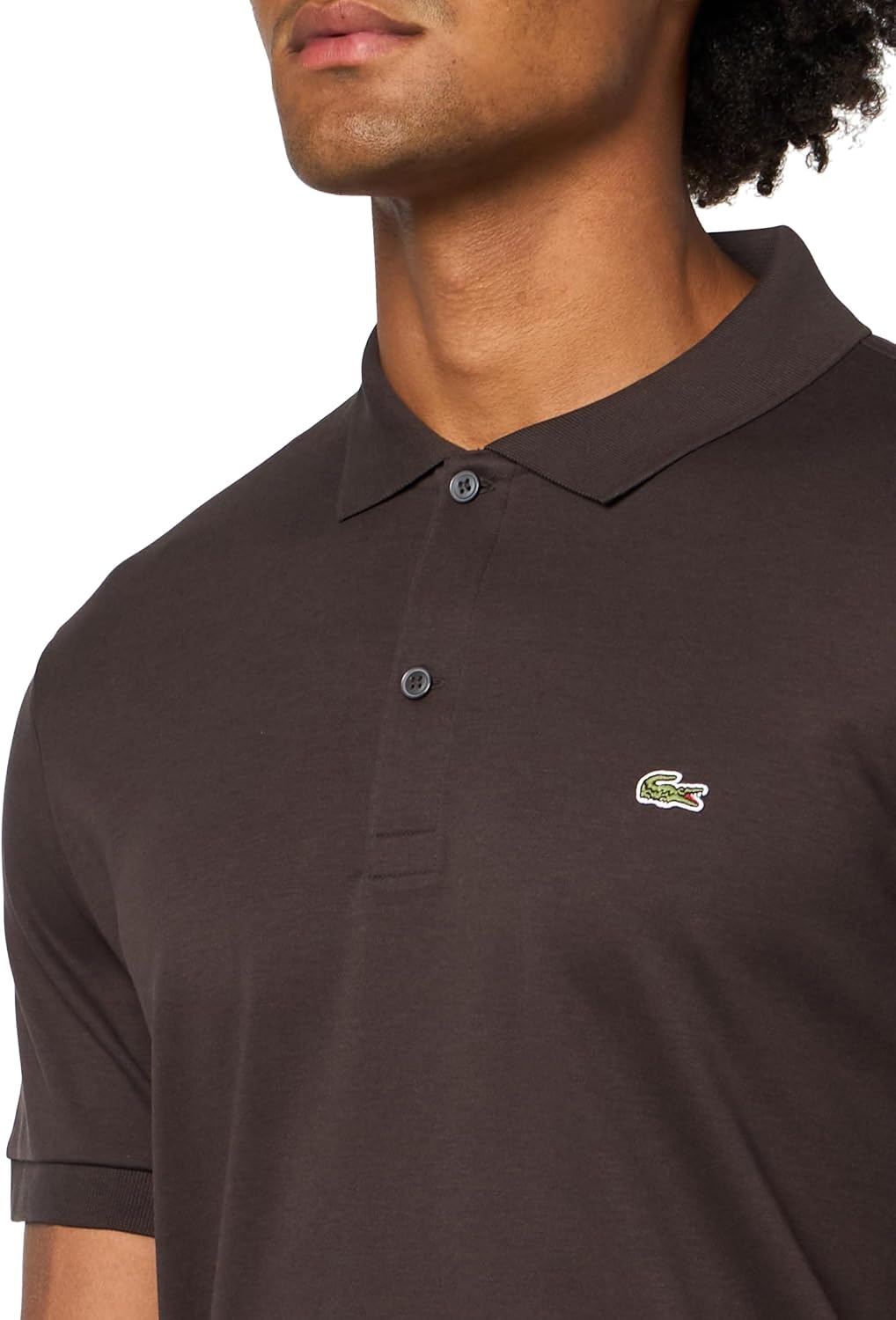 image:imageLacoste Mens Regular Fit Cotton Pima Polo ShirtPort