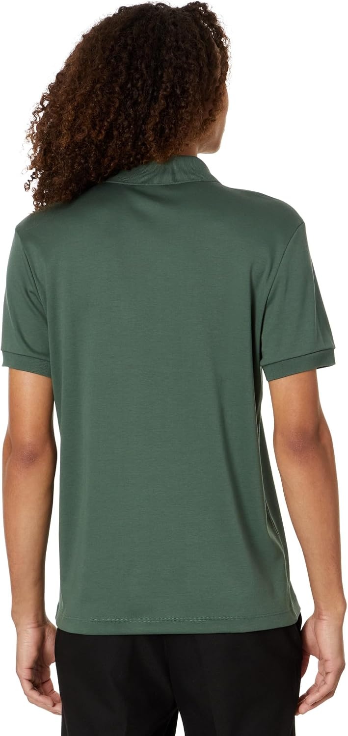 image:imageLacoste Mens Regular Fit Cotton Pima Polo ShirtSequoia
