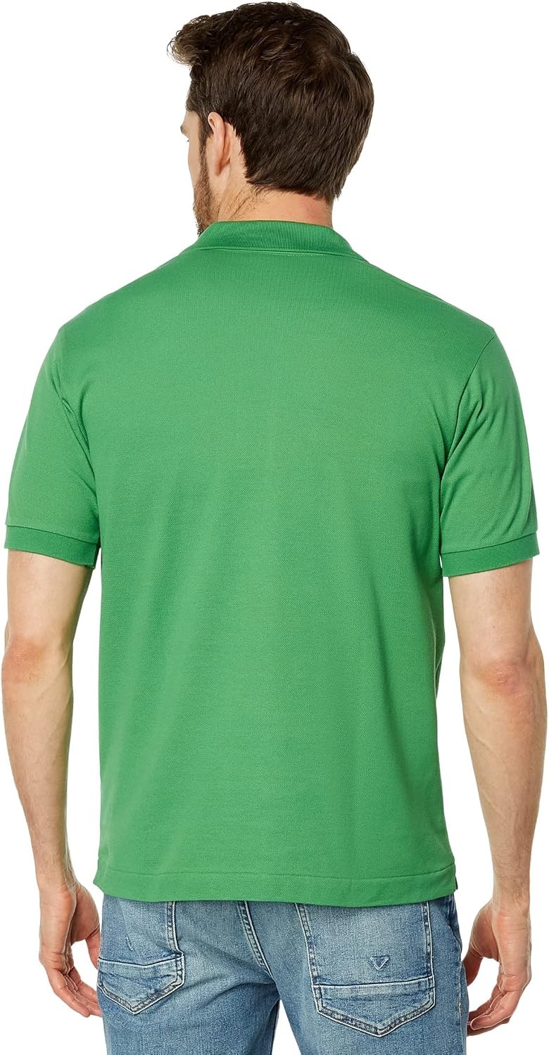 image:imageLacoste Mens Regular Fit Cotton Pima Polo ShirtTarragon