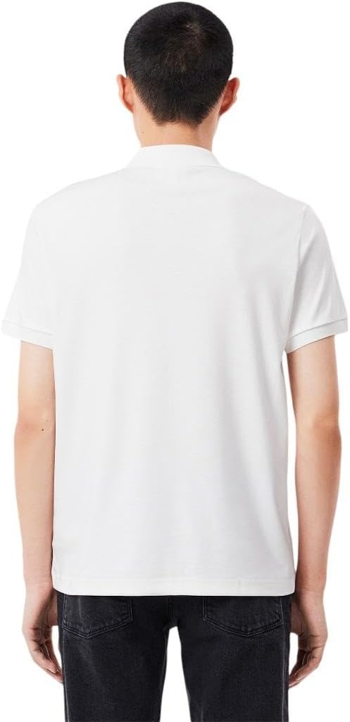 image:imageLacoste Mens Regular Fit Cotton Pima Polo ShirtWhite