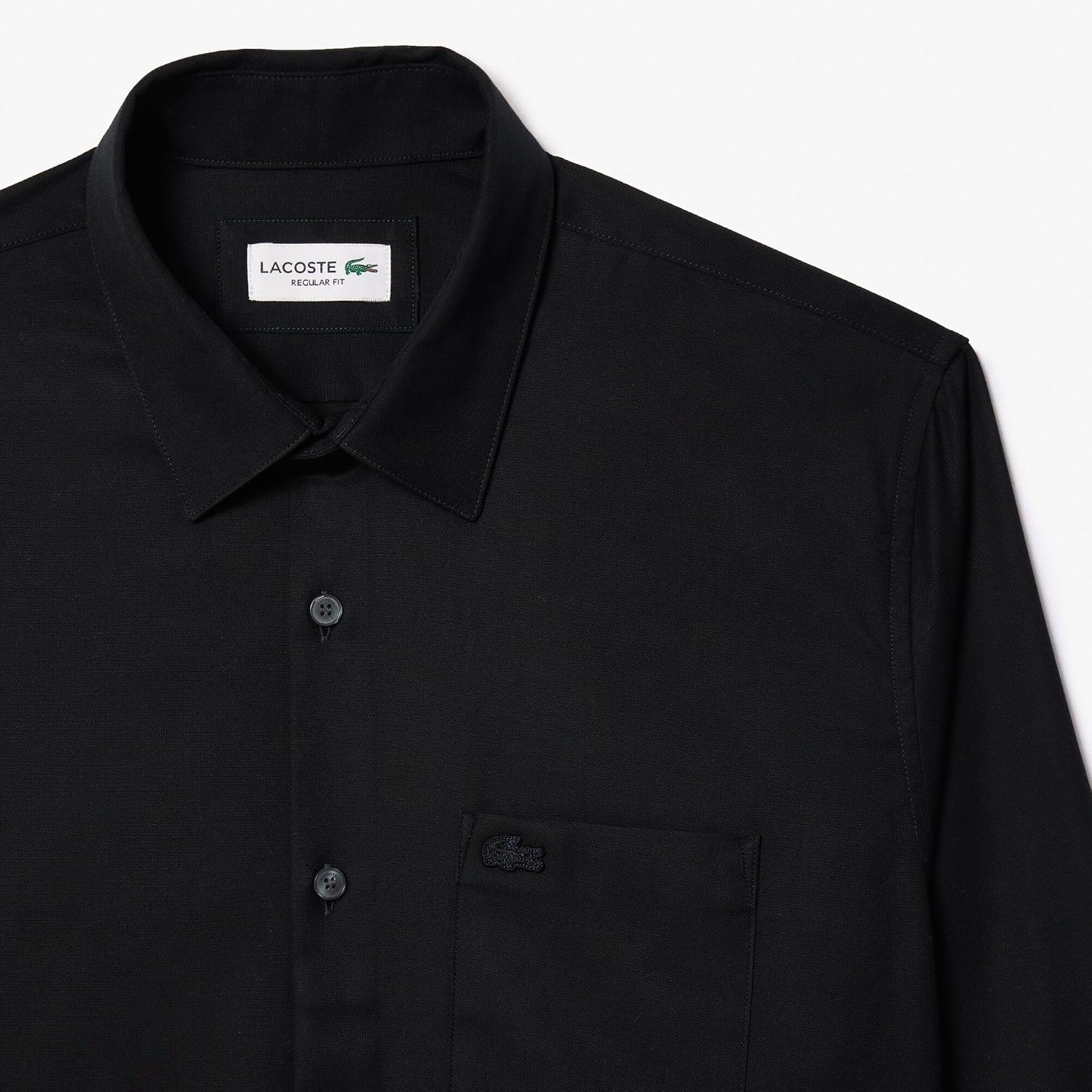 image:imageLacoste Mens Regular Fit Cotton ShirtBlack
