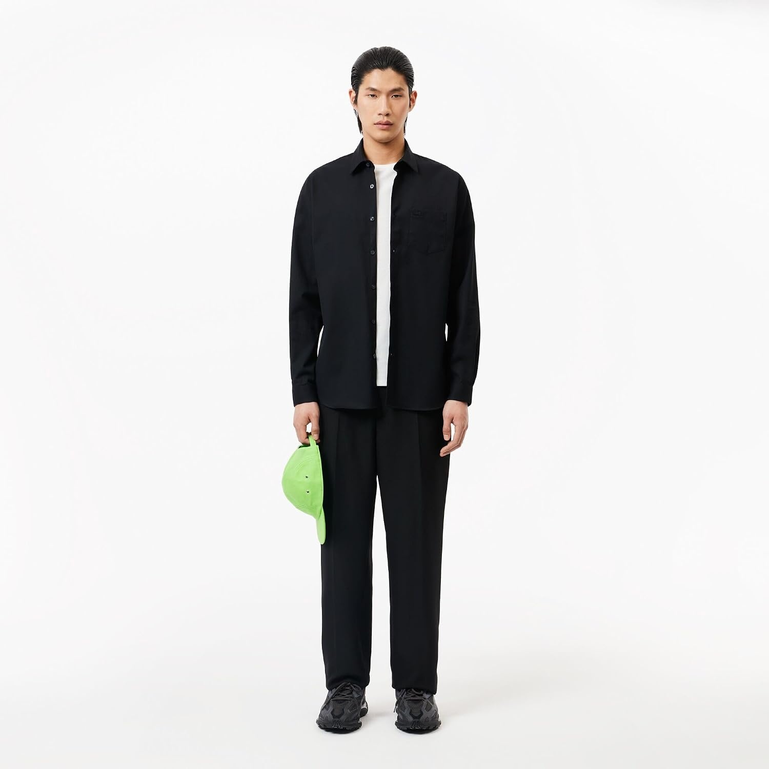 image:imageLacoste Mens Regular Fit Cotton ShirtBlack