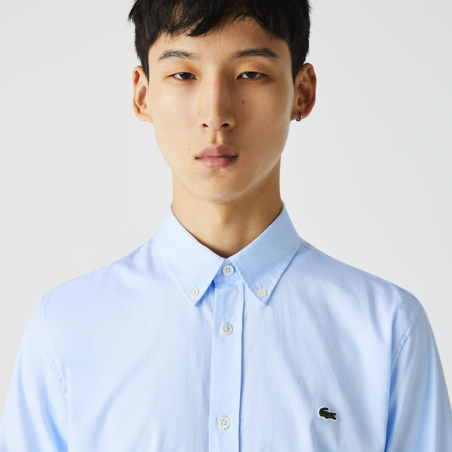 image:imageLacoste Mens Regular Fit Cotton ShirtBlue