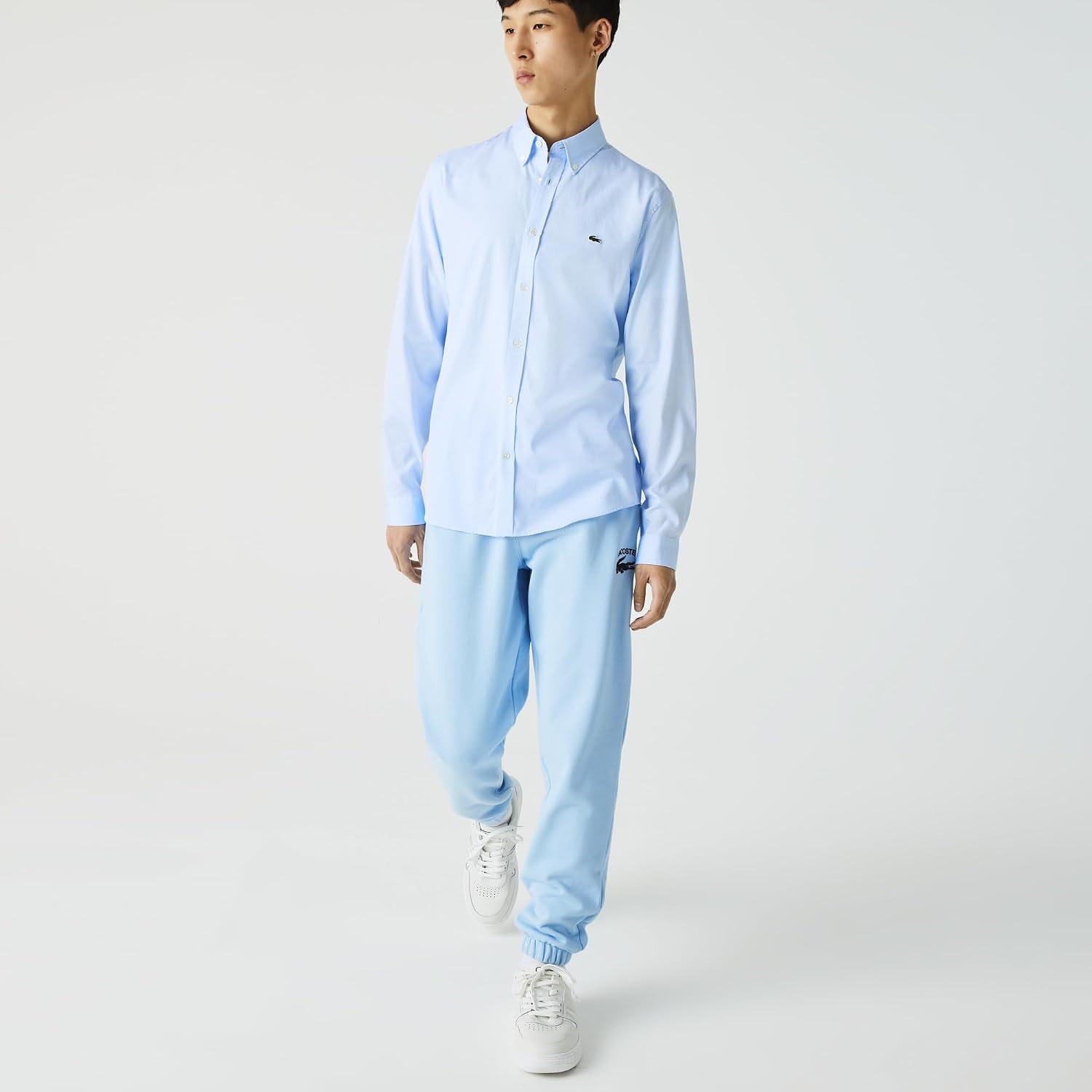 image:imageLacoste Mens Regular Fit Cotton ShirtBlue
