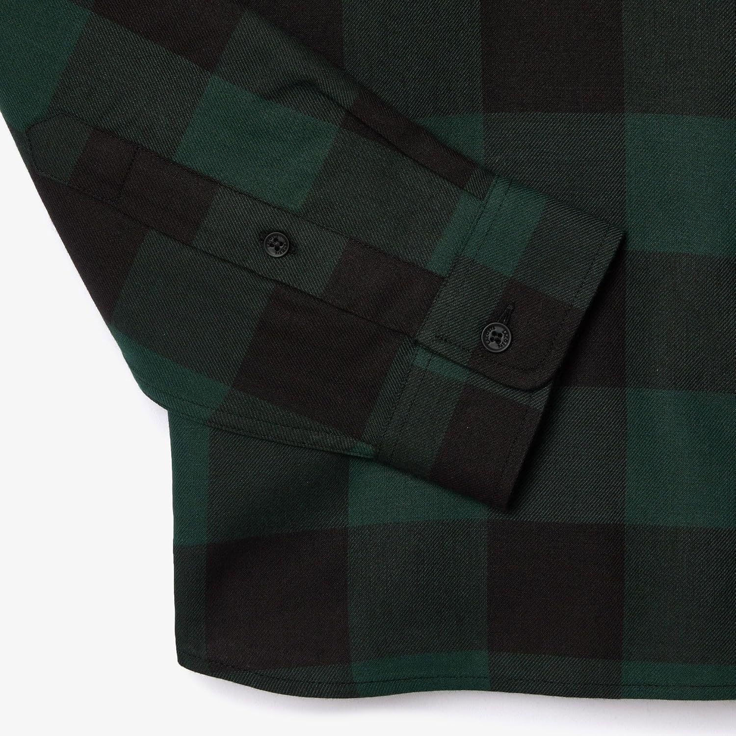 image:imageLacoste Mens Regular Fit Cotton amp Wool OvershirtBlackSinople