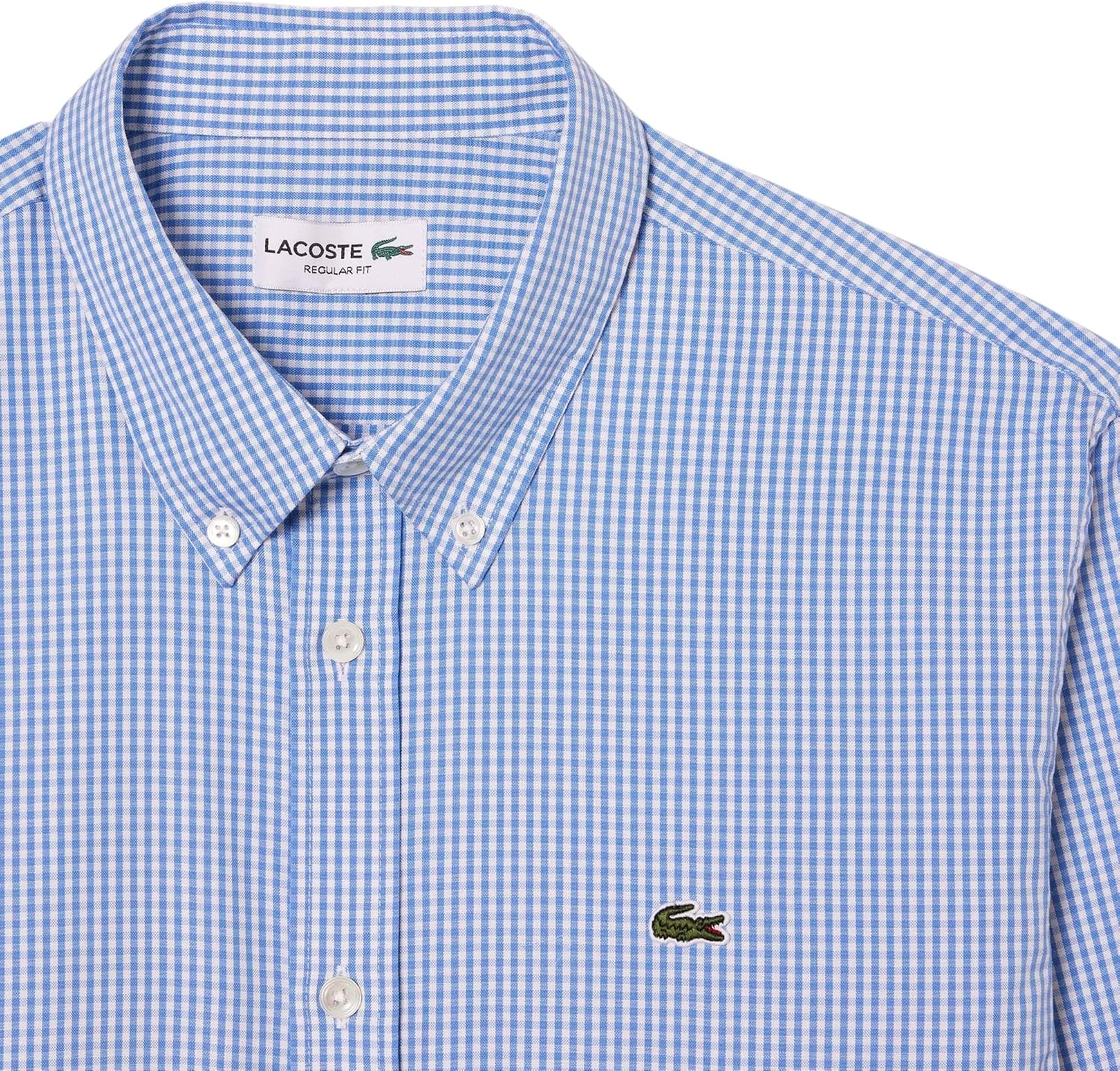 image:imageLacoste Mens Regular Fit Cotton amp Wool OvershirtWhiteOverview Supima Cotton