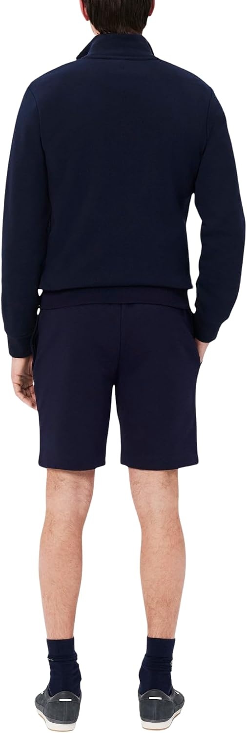 image:imageLacoste Mens Regular Fit Fleece ShortsNavy Blue