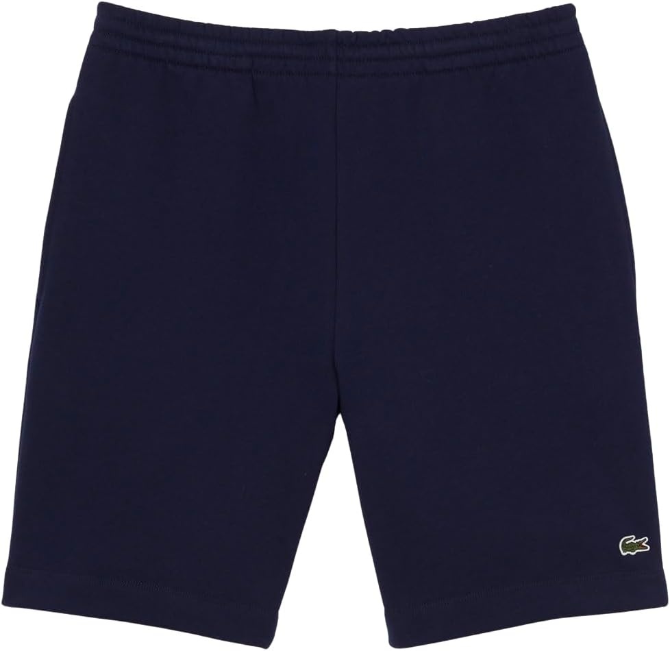 image:imageLacoste Mens Regular Fit Fleece ShortsNavy Blue