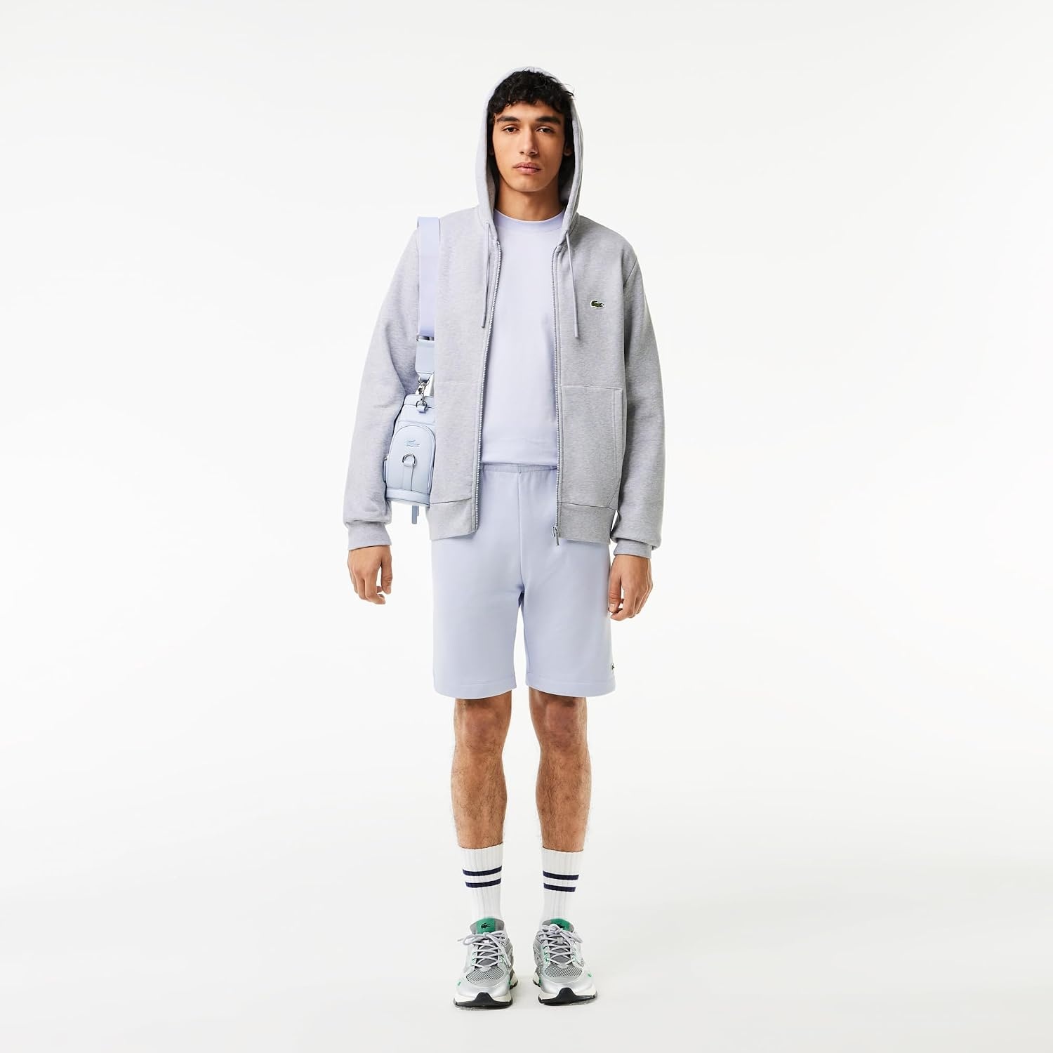 image:imageLacoste Mens Regular Fit Fleece ShortsPhoenix Blue
