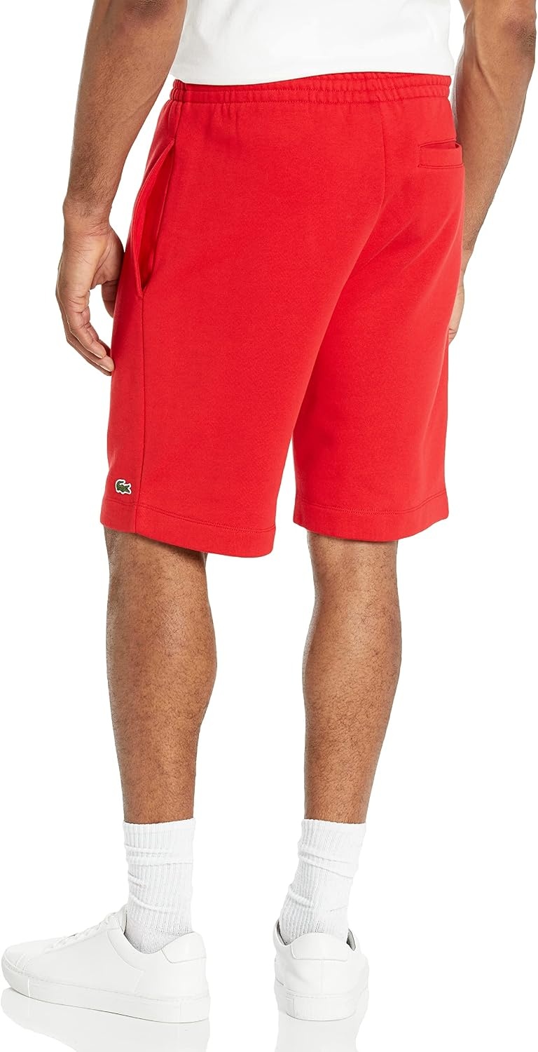 image:imageLacoste Mens Regular Fit Fleece ShortsRouge