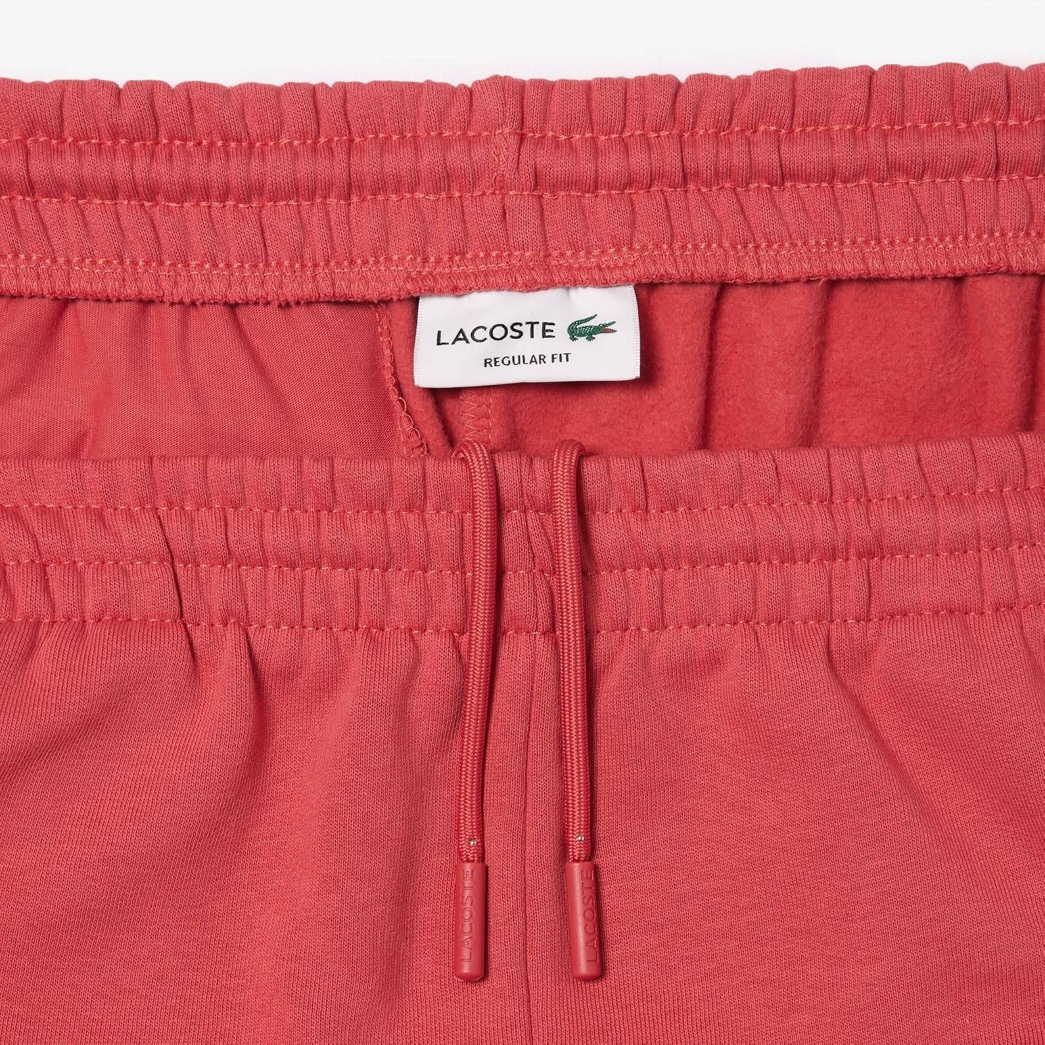 image:imageLacoste Mens Regular Fit Fleece ShortsSierra Red