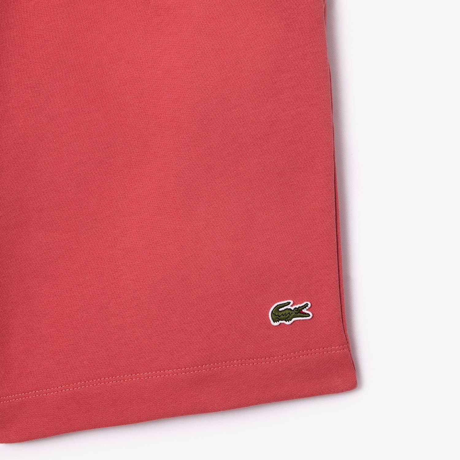 image:imageLacoste Mens Regular Fit Fleece ShortsSierra Red