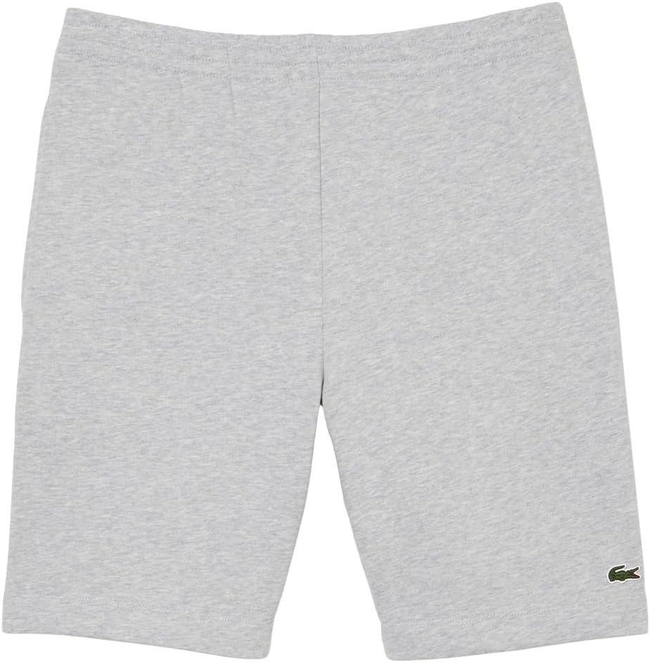 image:imageLacoste Mens Regular Fit Fleece ShortsSilver Chine