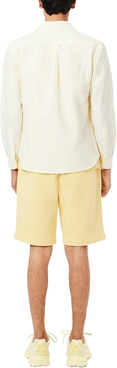 image:imageLacoste Mens Regular Fit Fleece ShortsSoleil Chine