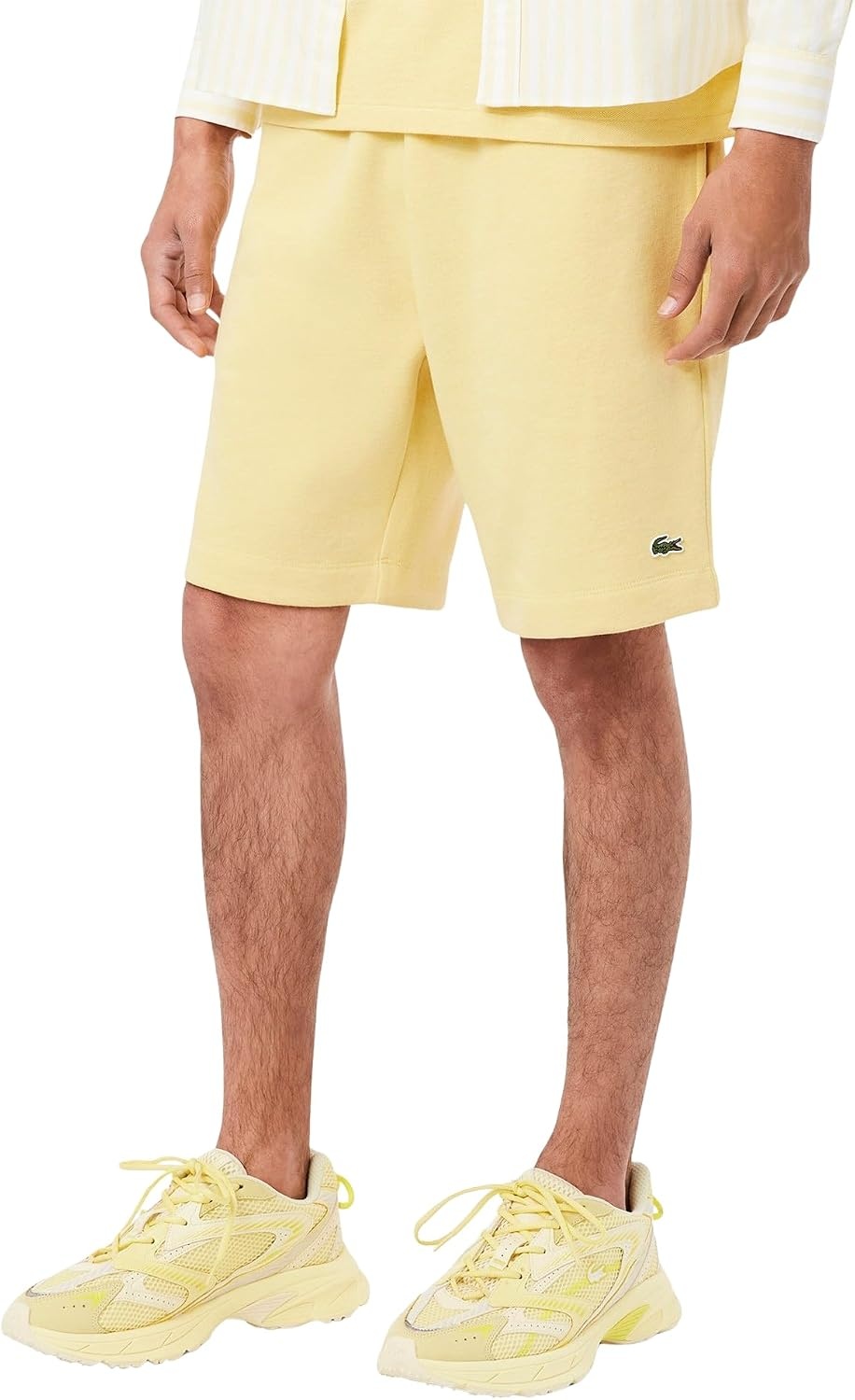 image:imageLacoste Mens Regular Fit Fleece ShortsSoleil Chine