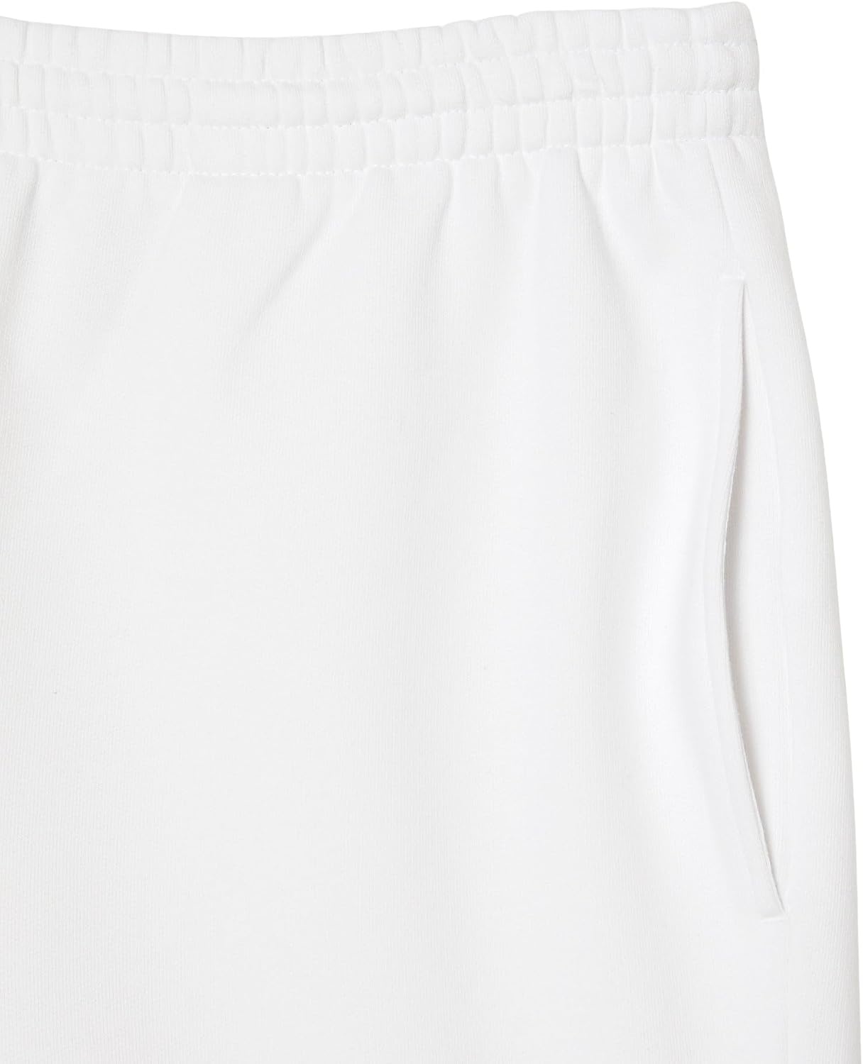 image:imageLacoste Mens Regular Fit Fleece ShortsWhite