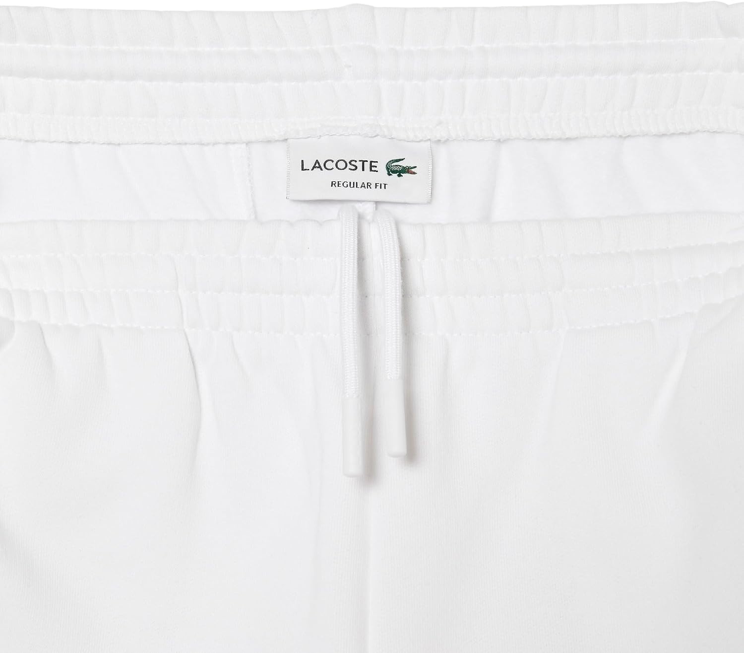image:imageLacoste Mens Regular Fit Fleece ShortsWhite