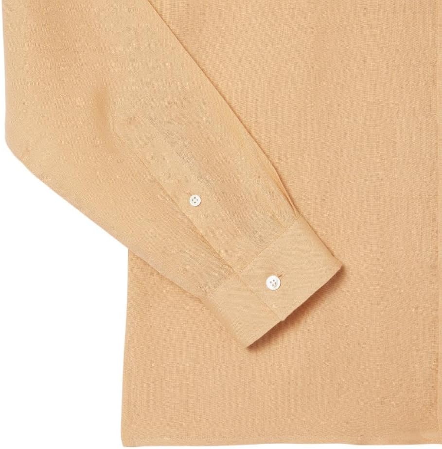 image:imageLacoste Mens Regular Fit Linen ShirtCroissant